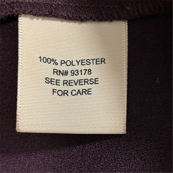 Philosophy Women's Long Sleeve Purple Knee Length Shift Dress Size L - Picture 8 of 12